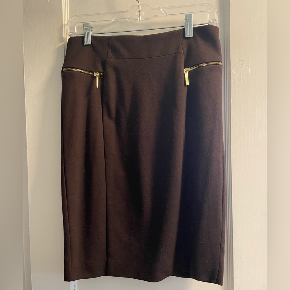 Brown Michael Kors Pencil Skirt Size 6